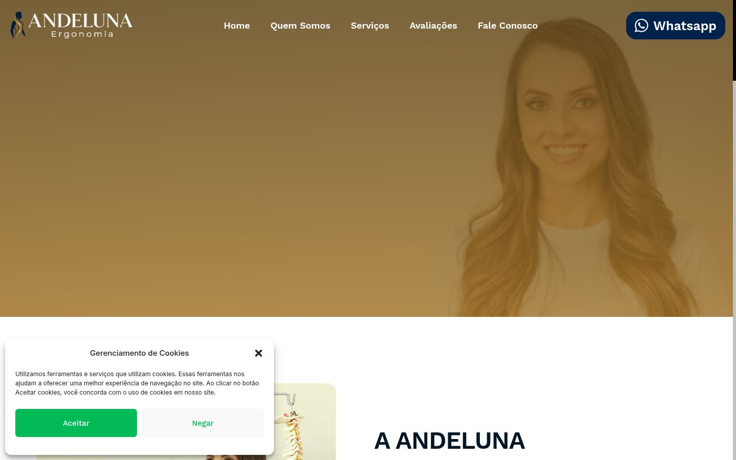 Captura de pantalla del banner de consentimiento mostrado antes de cualquier interacción