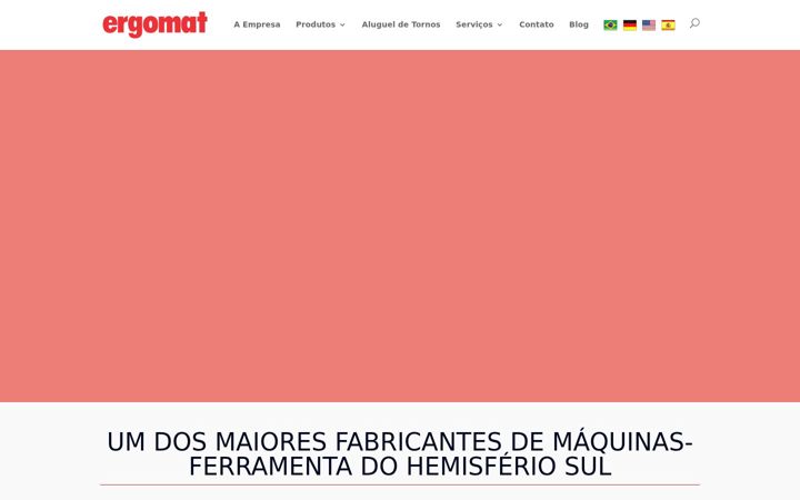 Ekraanipilt saidist ergomat.com.br