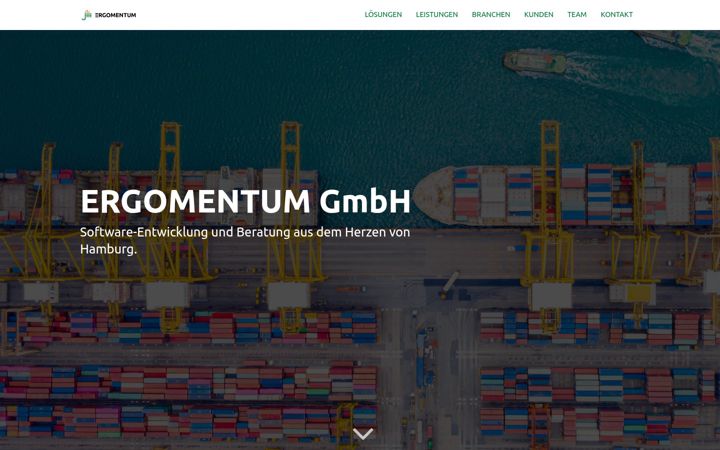 Screenshot of ergomentum.de