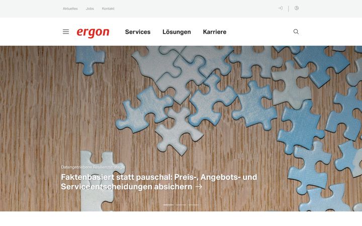 Screenshot του ergon.ch