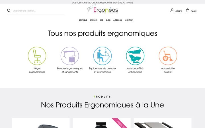 Snímek obrazovky ergoneos.fr