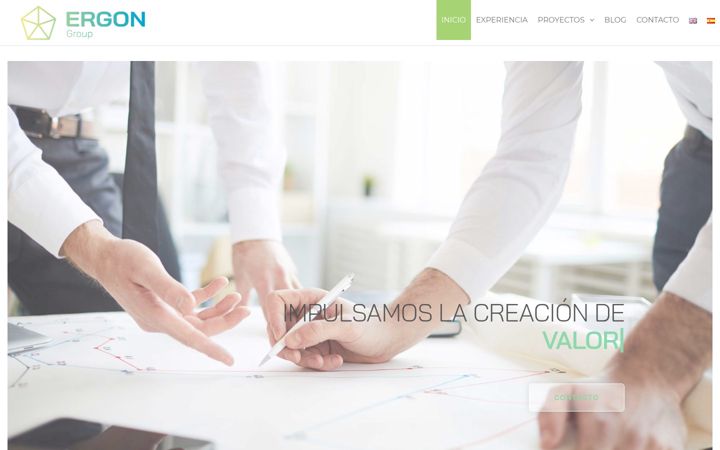 Screenshot von ergongroup.es