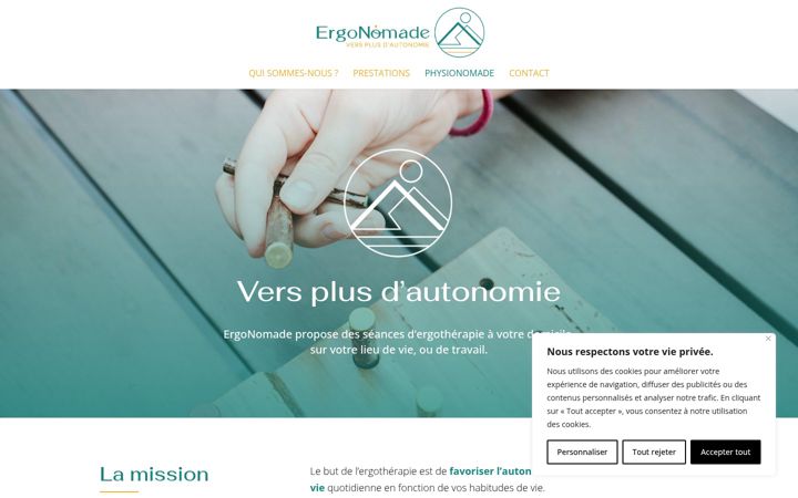 Screenshot του ergonomade.ch