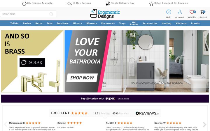 Screenshot of ergonomicdesigns.co.uk