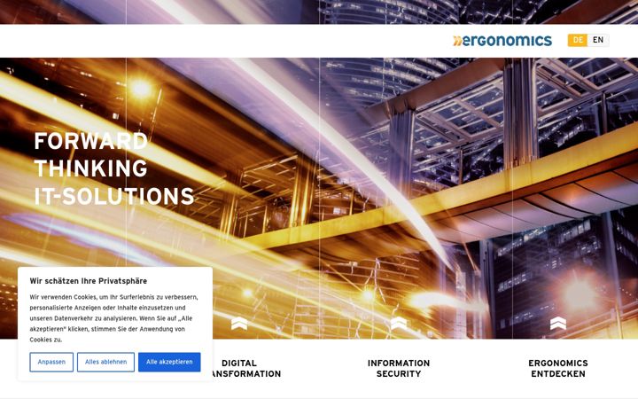 Screenshot του ergonomics.ch