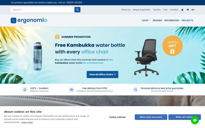 Snímek obrazovky ergonomio.nl