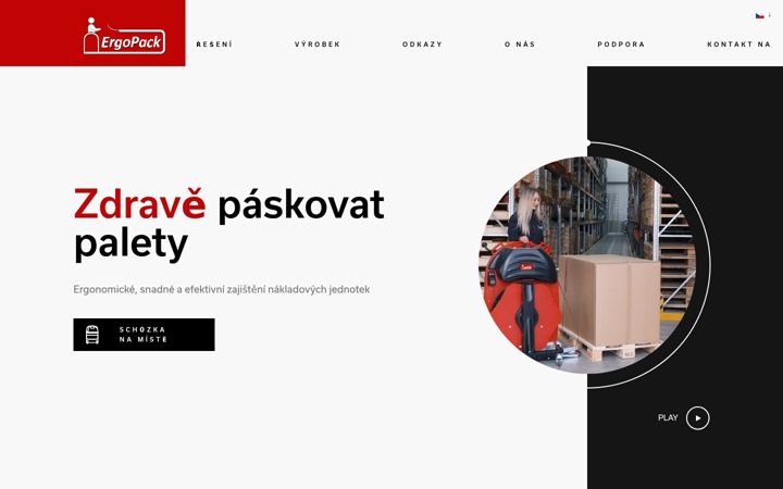Snímek obrazovky ergopack.cz