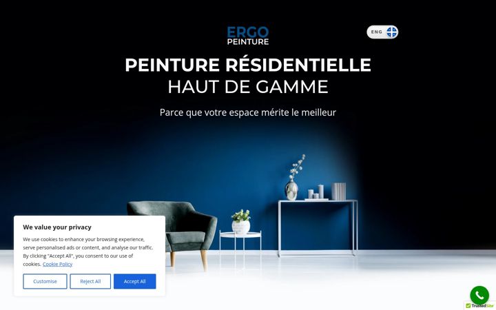 Screenshot of ergopeinture.ca
