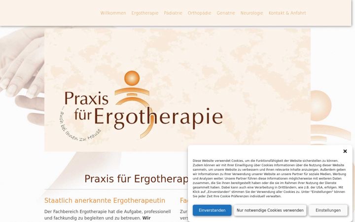 Captura de pantalla de ergopraxis-altenfurt.de