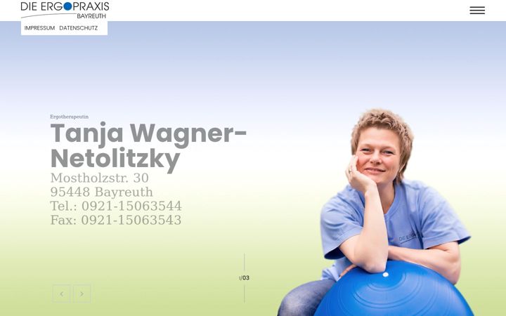 Captura de pantalla de ergopraxis-bayreuth.de