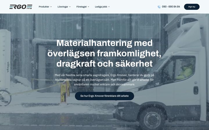 Screenshot του ergostore.se