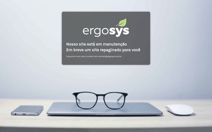 Ekraanipilt saidist ergosys.com.br