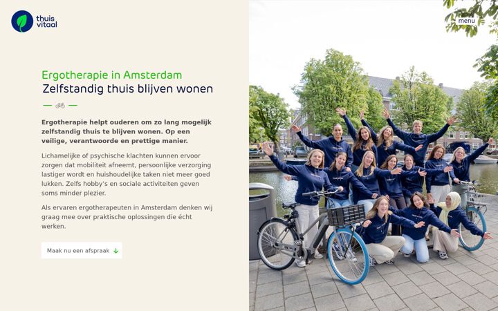 Snímek obrazovky ergotherapeutamsterdam.nl
