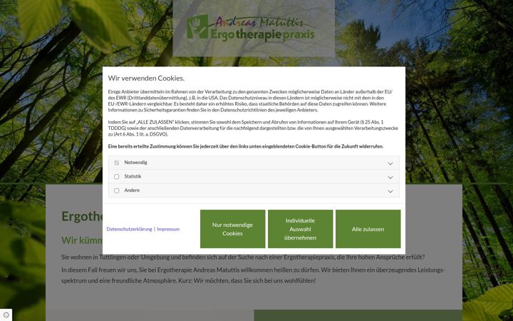 Screenshot von ergotherapie-andreas-matuttis.de