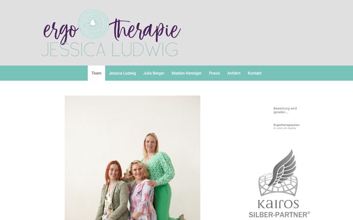 Screenshot von ergotherapie-auma.de