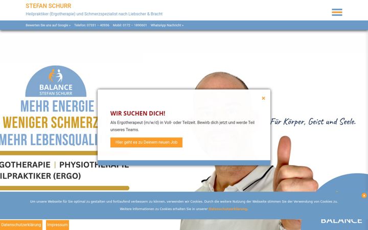 Screenshot von ergotherapie-balance.de