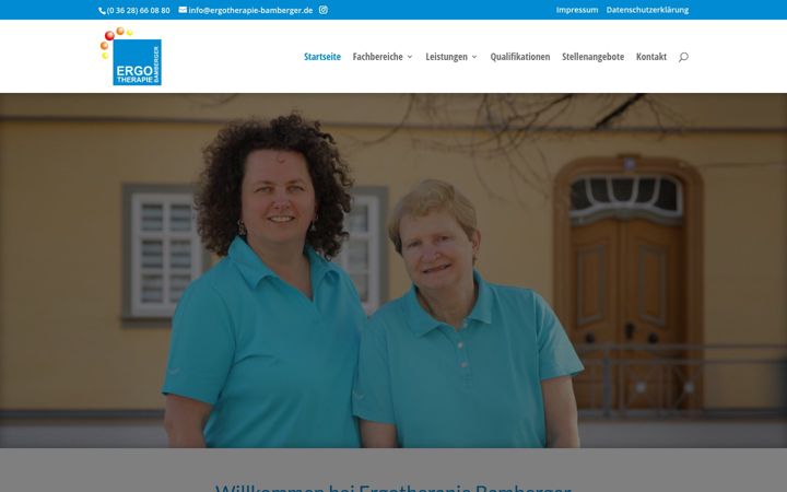 Screenshot von ergotherapie-bamberger.de