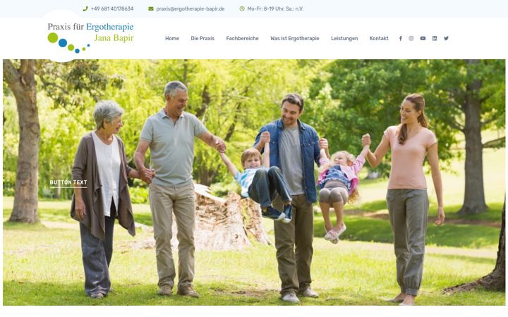 Zrzut ekranu ergotherapie-bapir.de