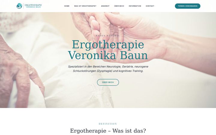 Screenshot του ergotherapie-baun.ch