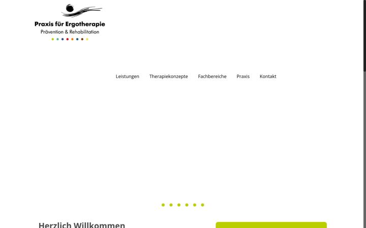 Screenshot von ergotherapie-beckum.de