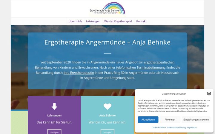 Screenshot von ergotherapie-behnke.de