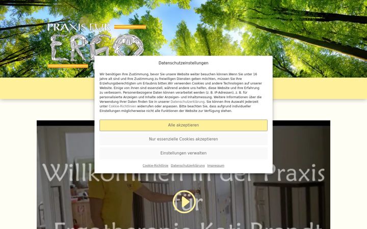 Екранна снимка на ergotherapie-brandt.de