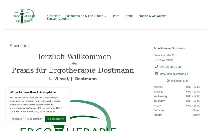 Screenshot di ergotherapie-dostmann.de