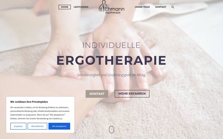 Screenshot di ergotherapie-ehmann.de