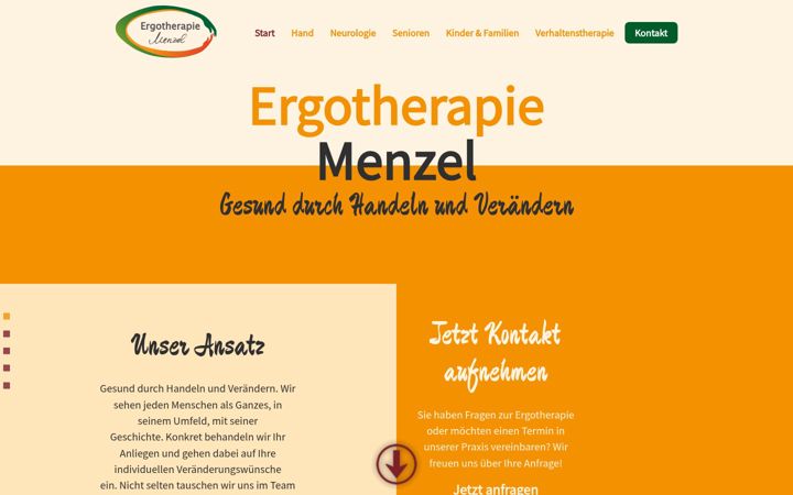 Screenshot di ergotherapie-falkensee.de