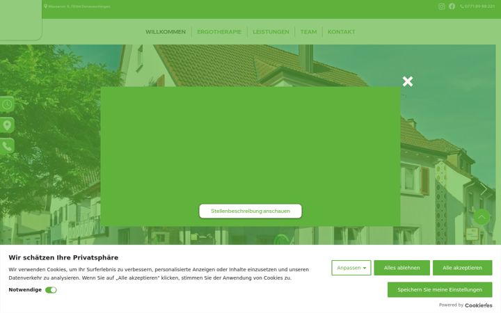 Képernyőkép: ergotherapie-fane.de