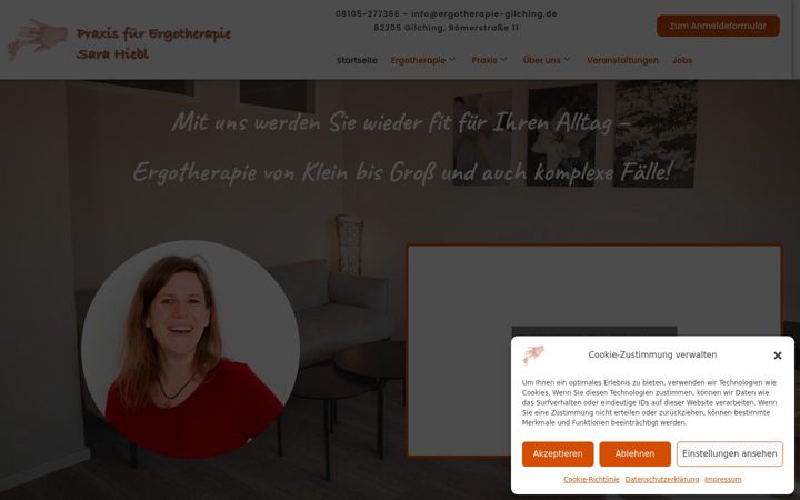 Screenshot di ergotherapie-gilching.de