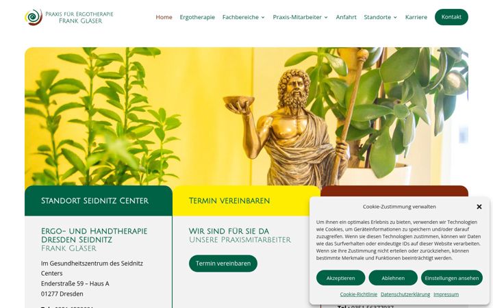 Screenshot di ergotherapie-glaeser.de