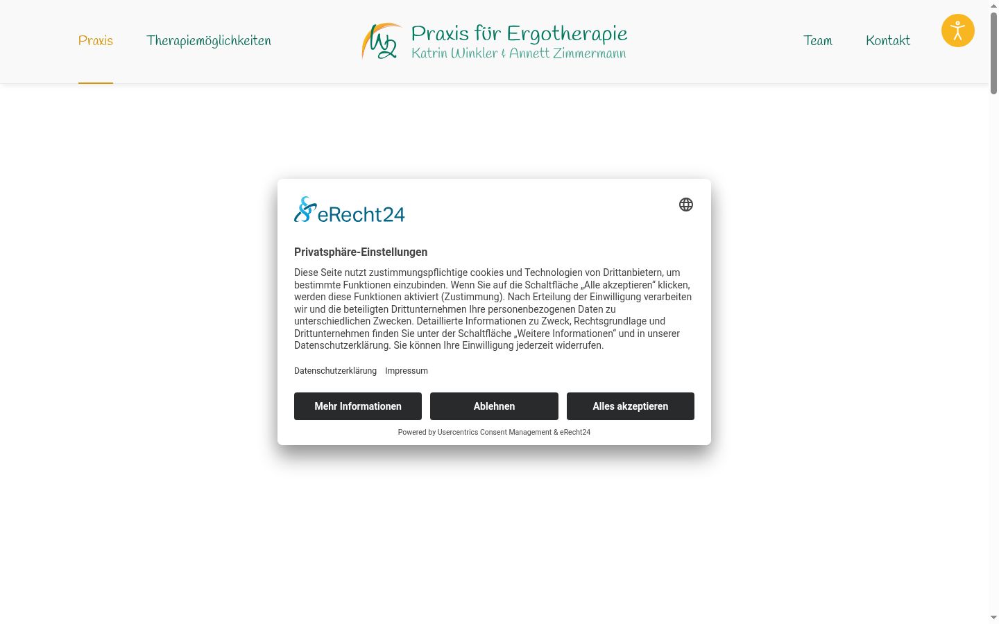 Screenshot tal-banner tal-kunsens muri qabel kwalunkwe interazzjoni