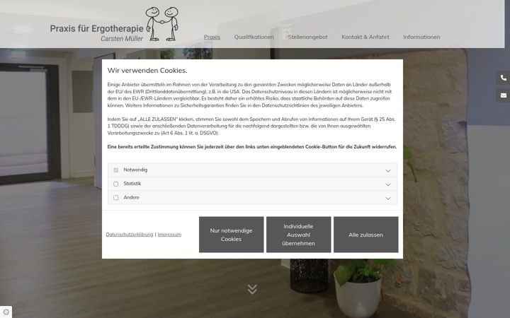 Screenshot di ergotherapie-halberstadt.de