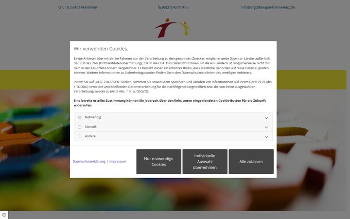 Screenshot di ergotherapie-hanna-lenz.de
