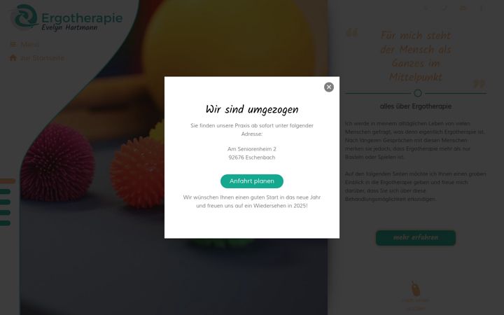 Screenshot di ergotherapie-hartmann.de