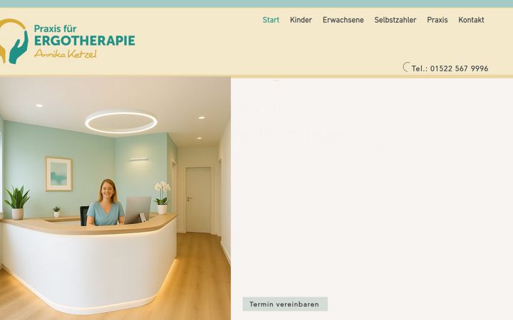 Screenshot von ergotherapie-ketzel.de