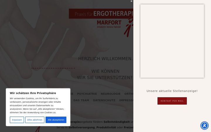 Screenshot von ergotherapie-marfort.de