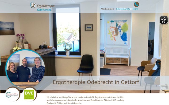 Captură de ecran a ergotherapie-odebrecht.de