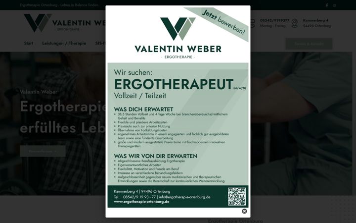 Screenshot von ergotherapie-ortenburg.de