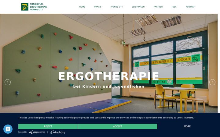 Screenshot von ergotherapie-ott.de