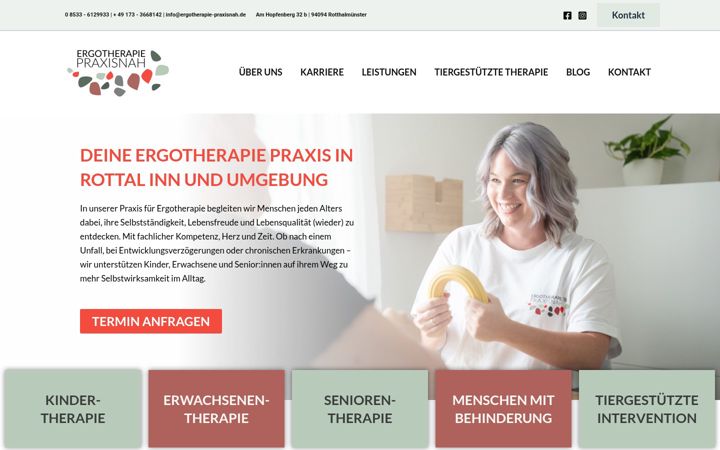 Snímek obrazovky ergotherapie-praxisnah.de