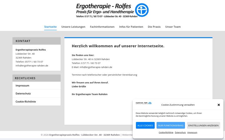 Snímek obrazovky ergotherapie-rahden.de