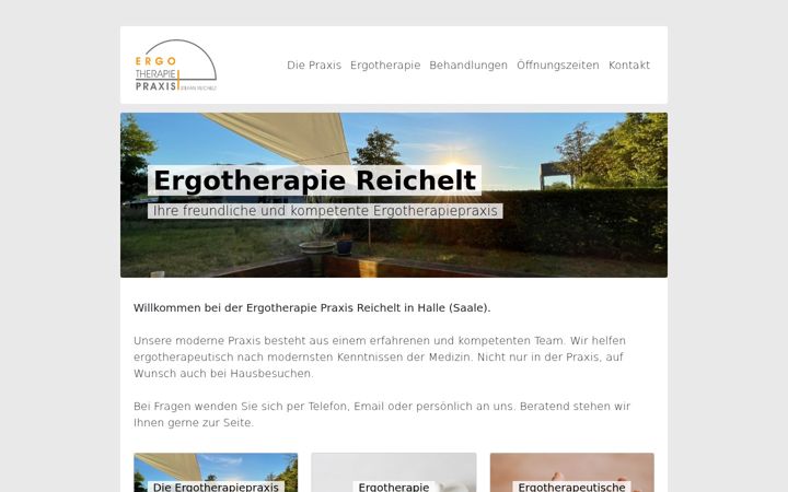 Skjermbilde av ergotherapie-reichelt.de