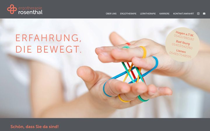 Snímek obrazovky ergotherapie-rosenthal.de
