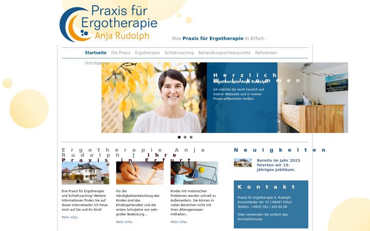 Snímek obrazovky ergotherapie-rudolph.de