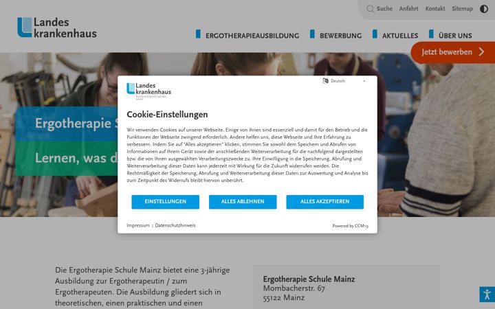 Snímek obrazovky ergotherapie-schule-mainz.de