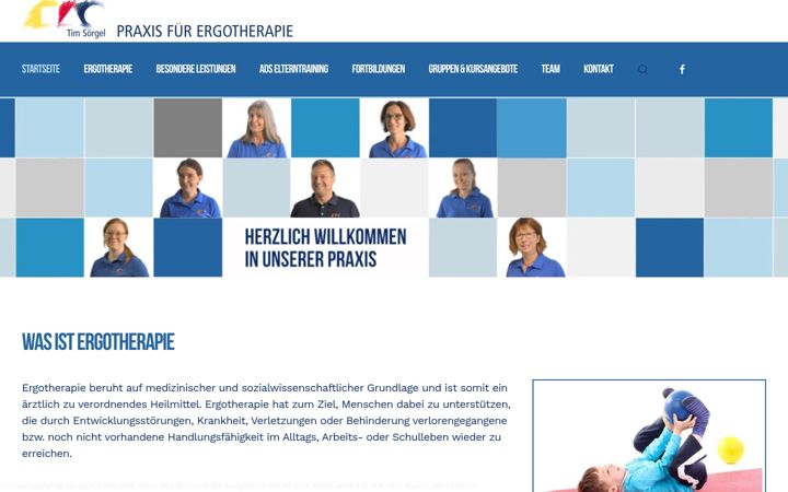 Snímek obrazovky ergotherapie-soergel.de