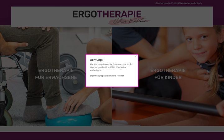 Snímek obrazovky ergotherapie-wallau.de