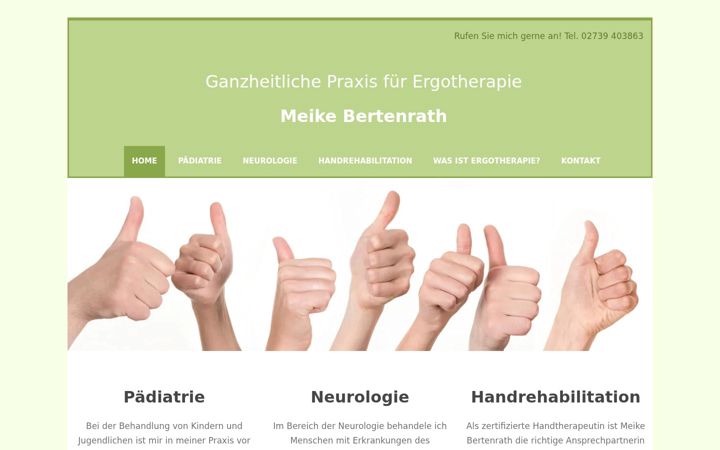 Snímek obrazovky ergotherapie-wilnsdorf.de